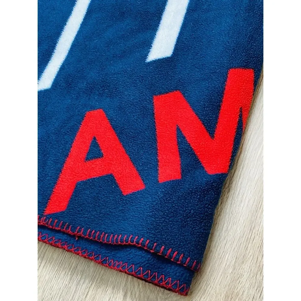American Eagle Blanket Fleece Throw Red White Blue - 50x60
